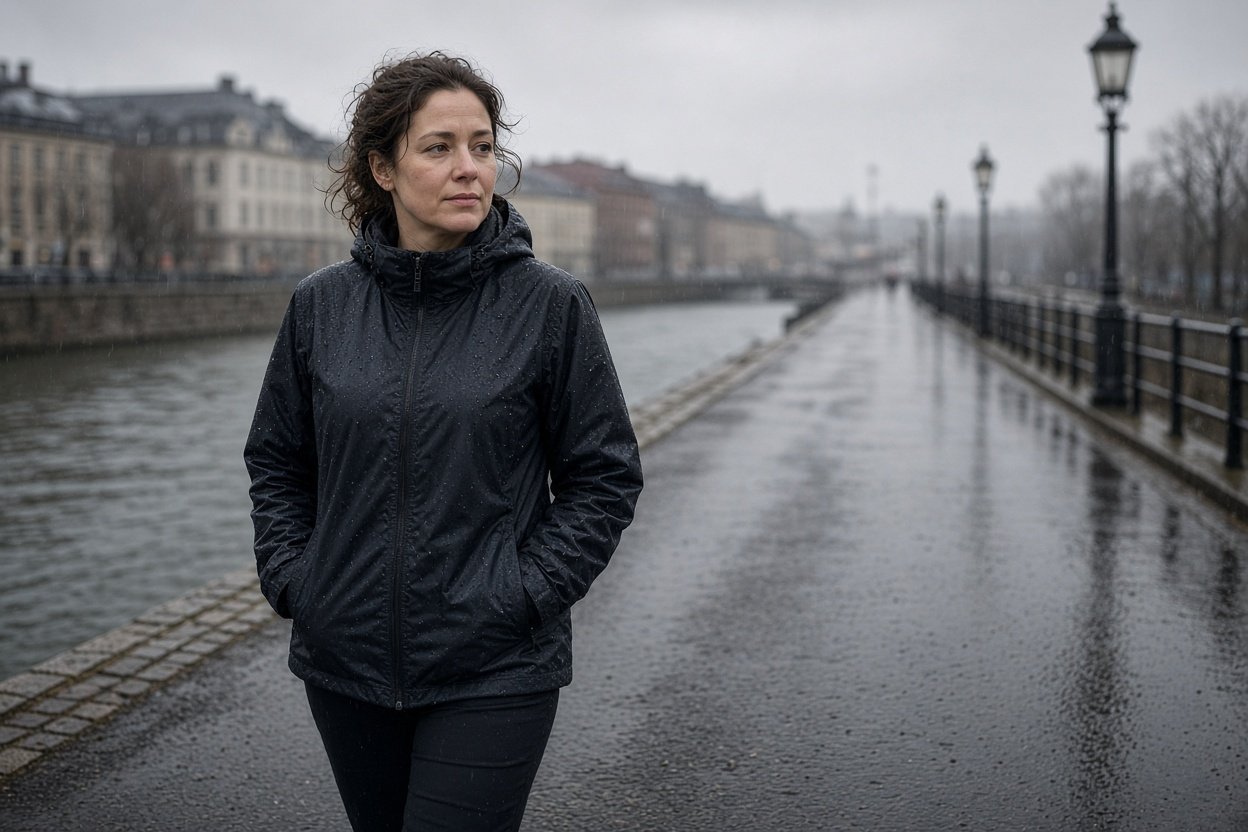 Regnjacka dam: bästa valen för regn och vardag